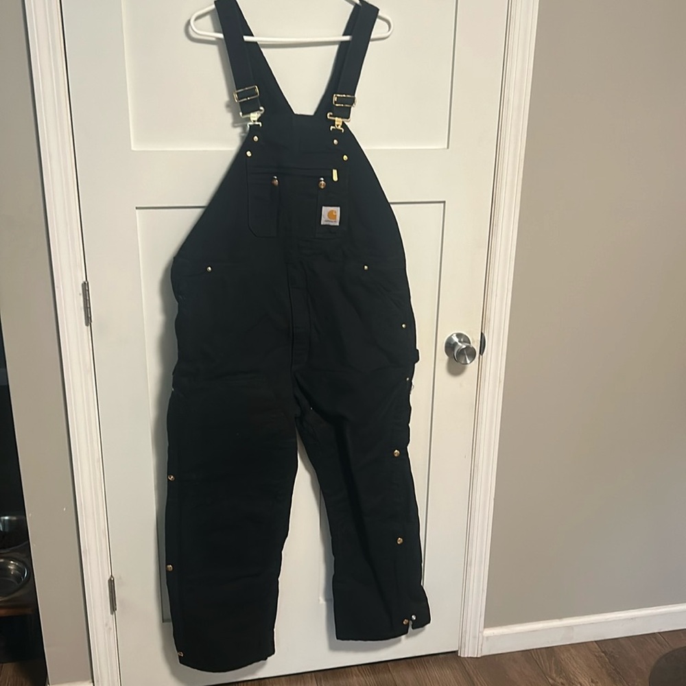 Like NEW Carhartt insulated bibs, double knee